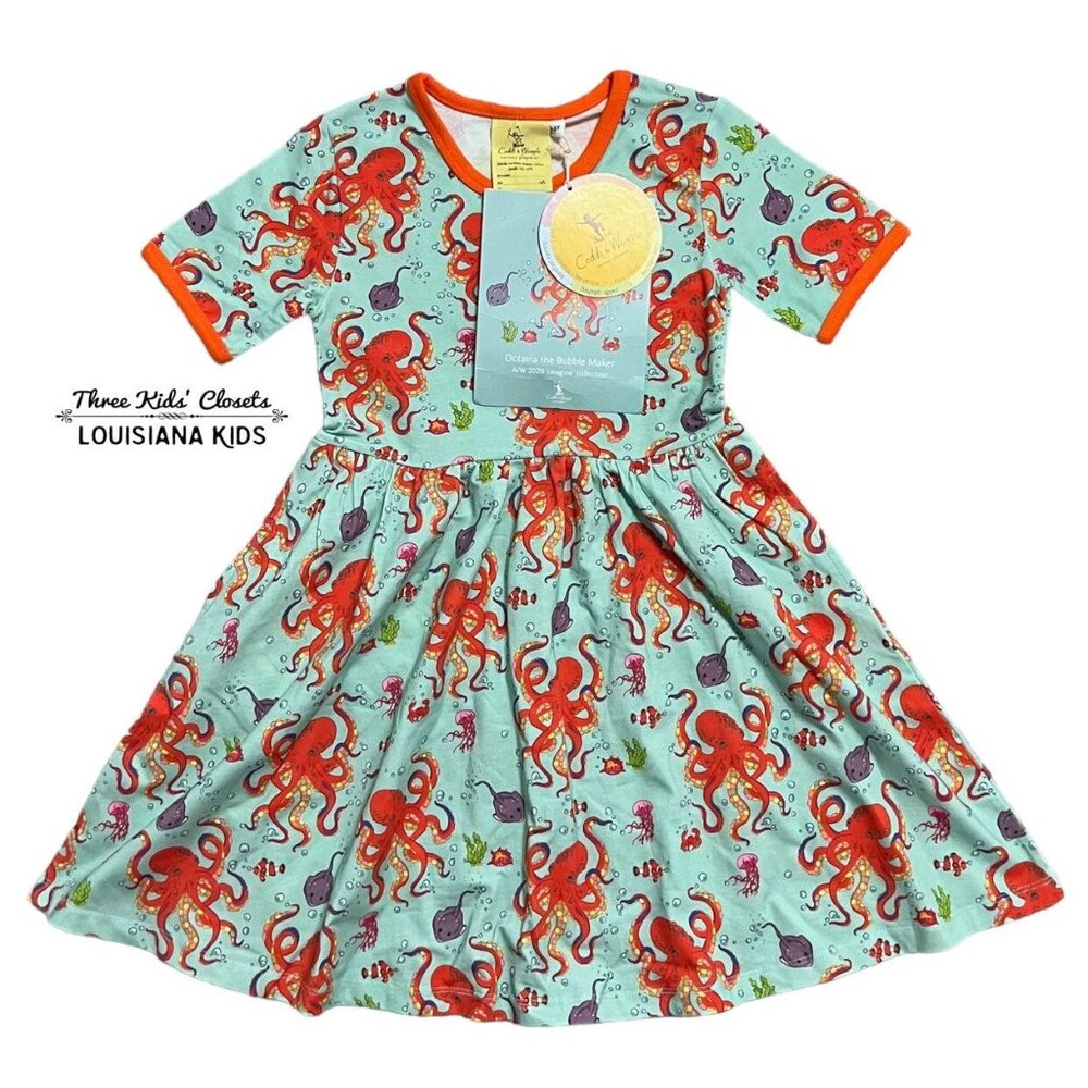 NEW Coddi & Womple 5Y Octavia Bubble Maker Octopus Dress